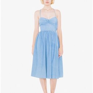 American Apparel Sky Blue Denim chambray Dress